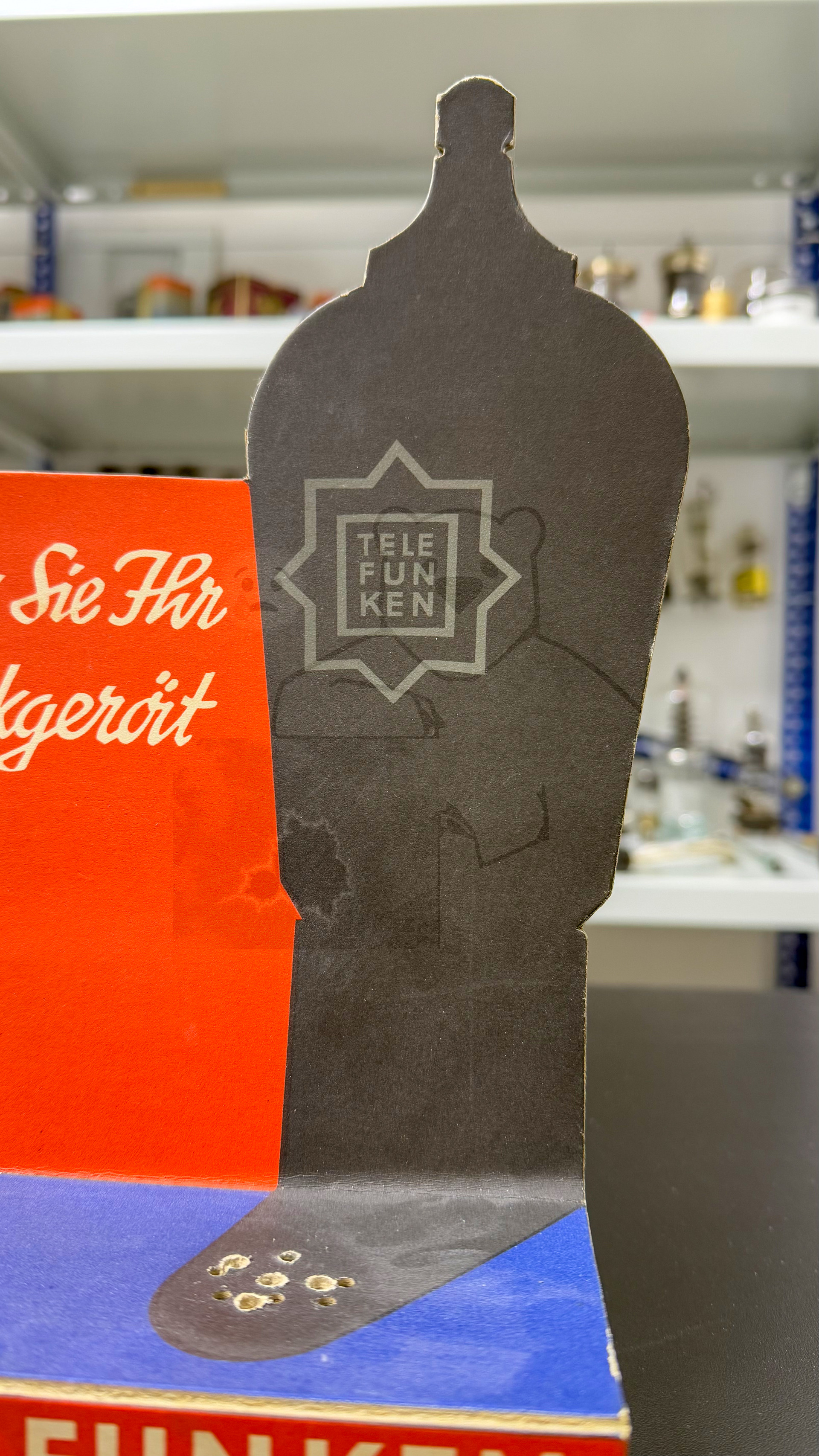 Telefunken Werbeaufsteller mit Röhre